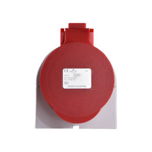 TOMA INDUSTRIAL 32AMP 3POLOS+TIERRA+NEUTRO SOBREPONER ROJA  440V POLIAMIDA 6 ROJA VCP