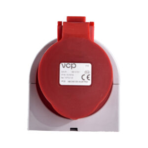 TOMA INDUSTRIAL 32AMP 3POLOS+TIERRA SOBREPONER ROJA  440V POLIAMIDA 6 ROJA VCP